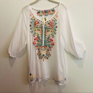 Johnny Was Linet Blouse Sz L